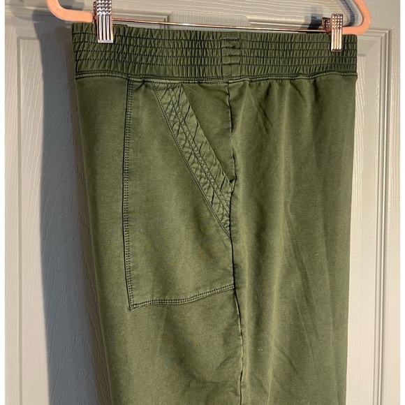 Anthropologie Army Green “Moss” Snap Waist Joggers NWT Size XLP - Picture 3 of 12